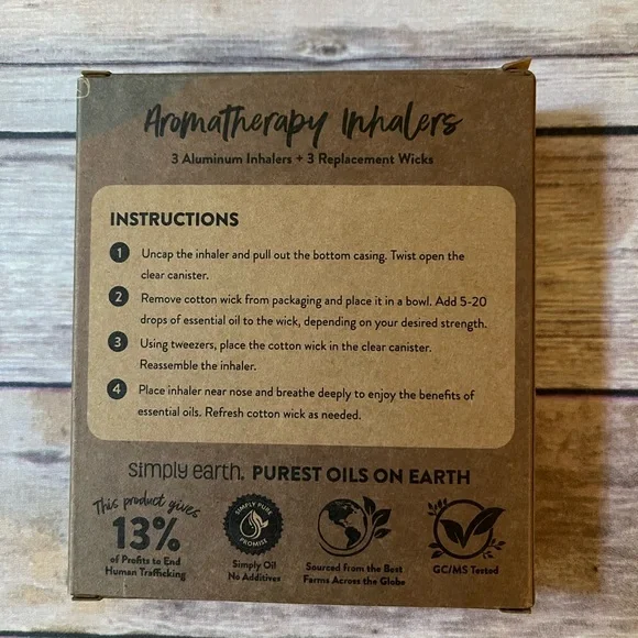 Simply Earth Aroma Therapy Essential Oil Inhalers - Picture 5 of 5